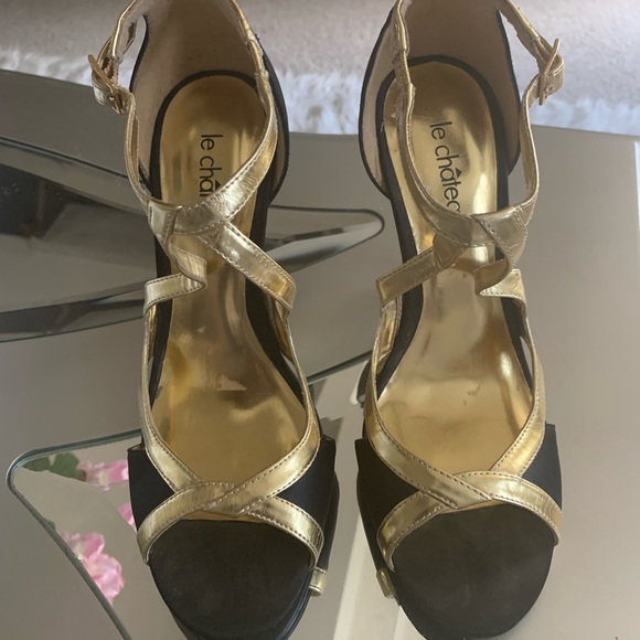 Le Château Gorgeous Evening Sandals Size 8 1/2 🔥🔥🔥🔥 - Picture 3 of 13